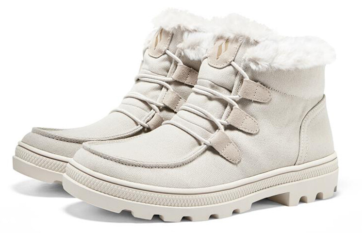 Женские ботинки Skechers Roadies Outdoor высокие с мехом, молочно-белый — фото 3