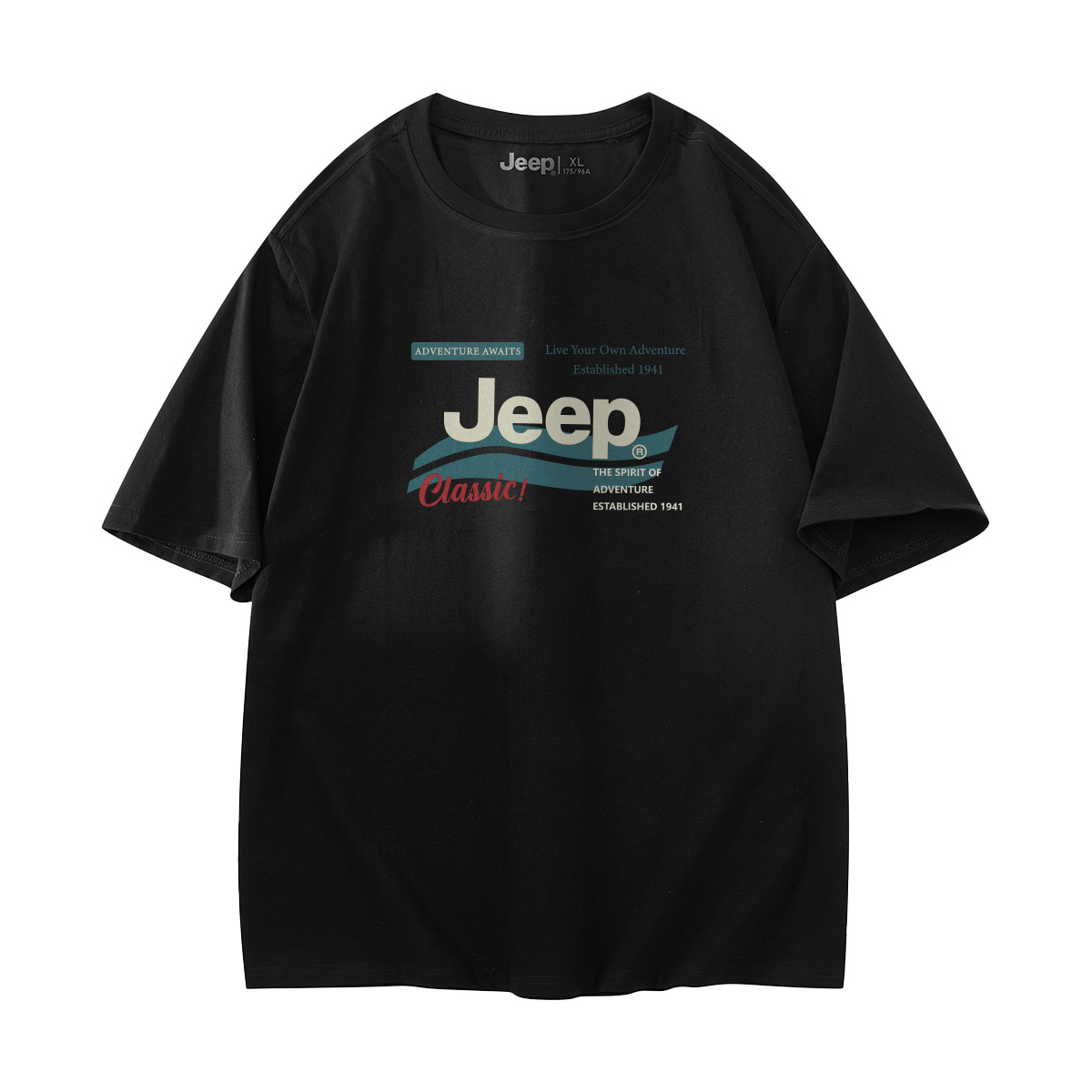 

Футболка унисекс Jeep, светло-серый