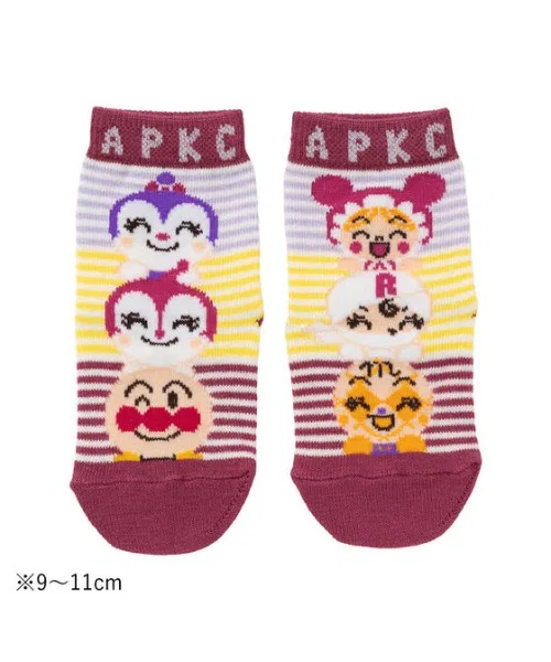 Носки Ампамман Kids Collection, мультиколор, японские, 50p-LL, розовые — фото 3