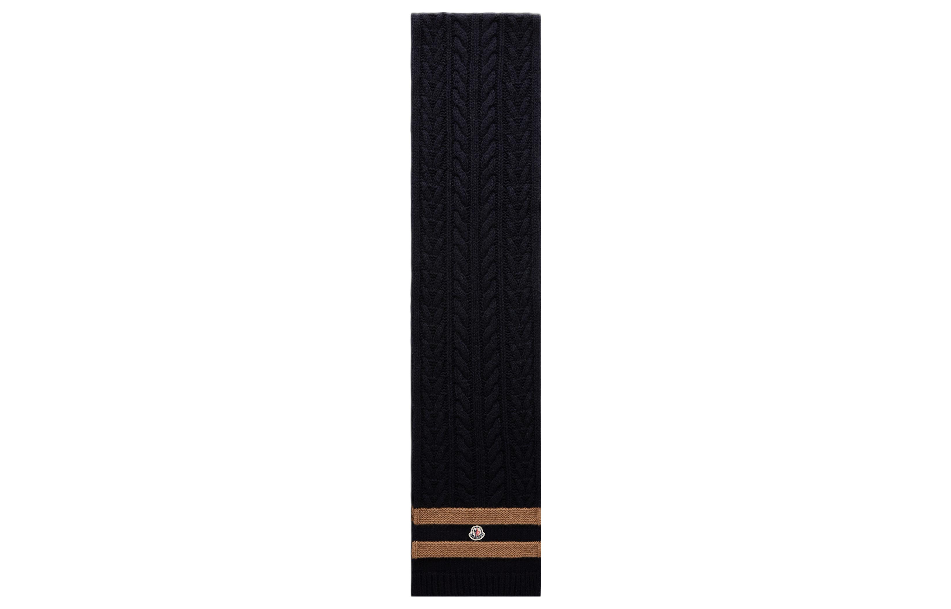 

Moncler Вязаный шарф женский черный, Black