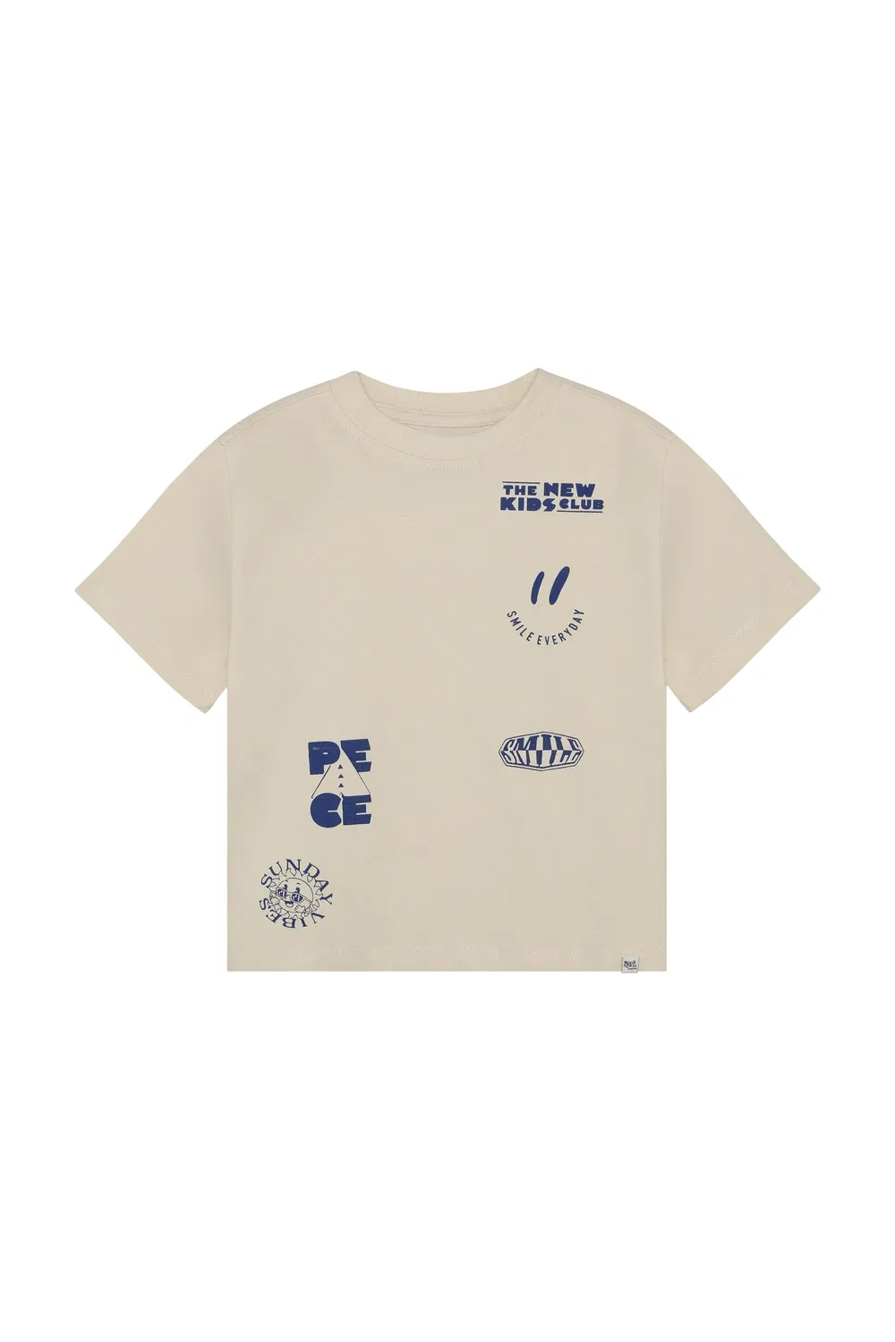 Футболка из хлопка Noppies, bone white