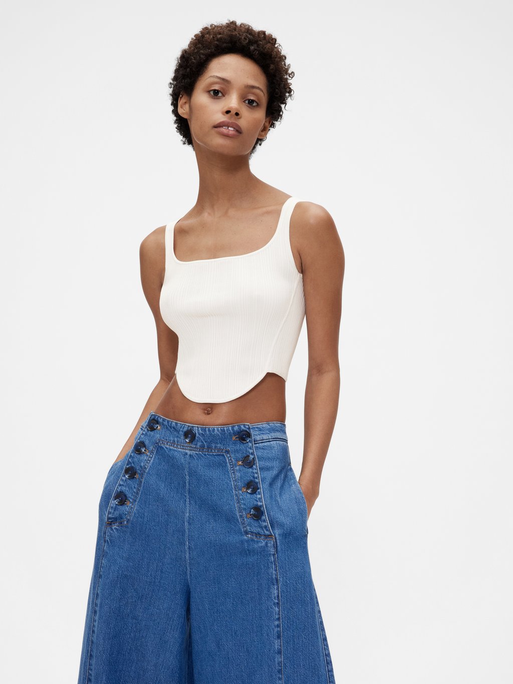 

Топ STUDIO CORSET GAP, кремовый