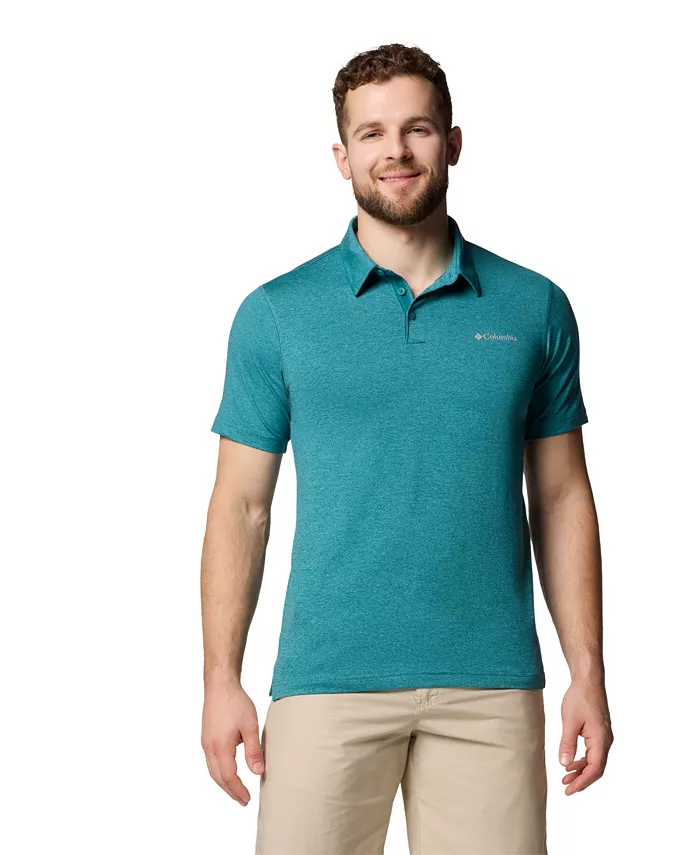 

Мужская поло с коротким рукавом Carter Performance Crest Columbia, зеленый