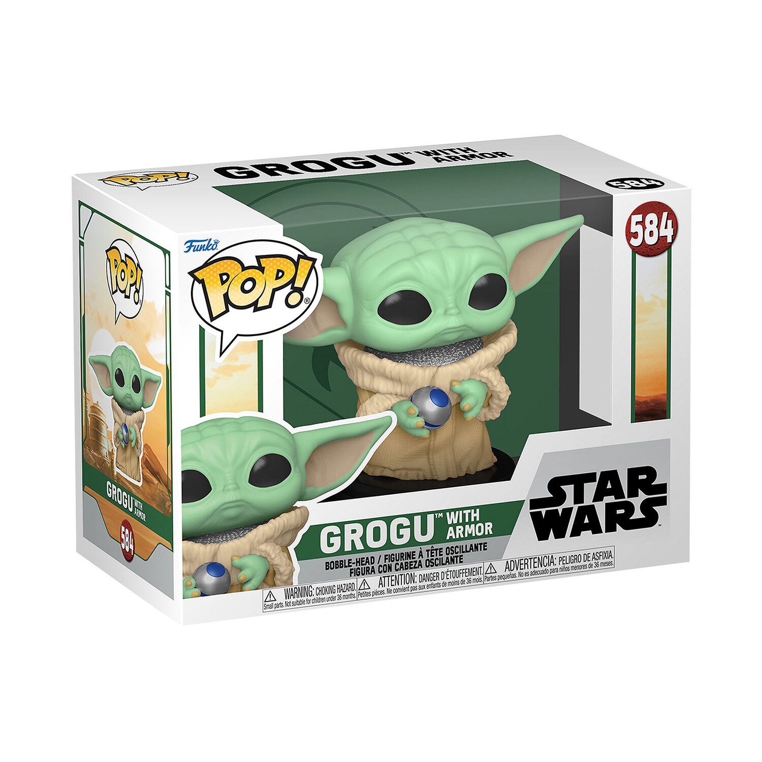 

Звездные войны - Грогу в доспехах, фигурка пупса Funko Pop
