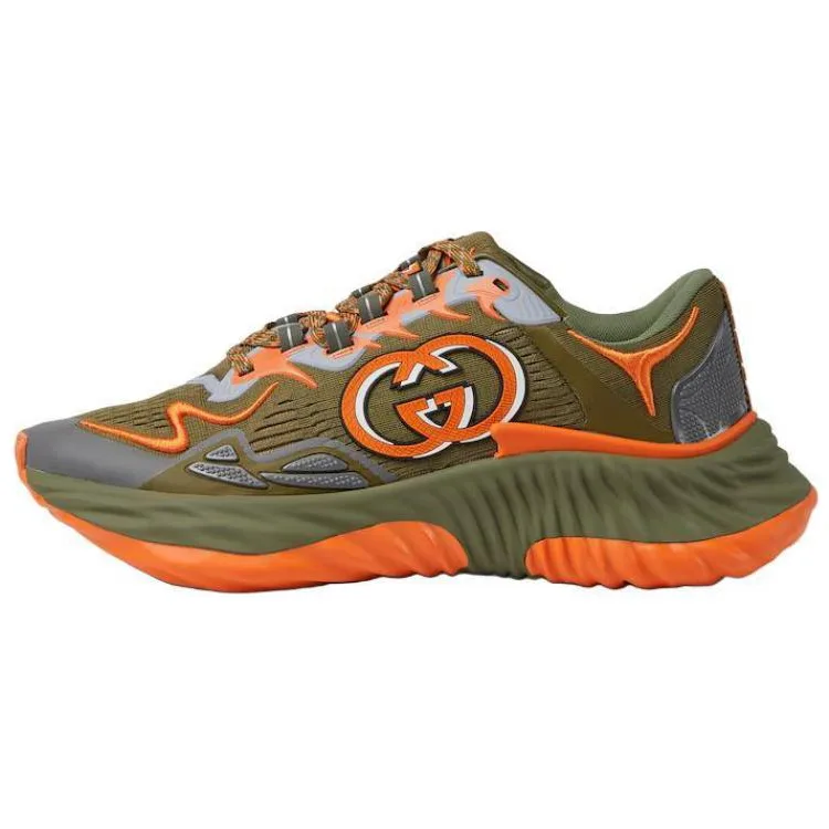 GUCCI Ripple Low top Casual Shoes мужские зеленые