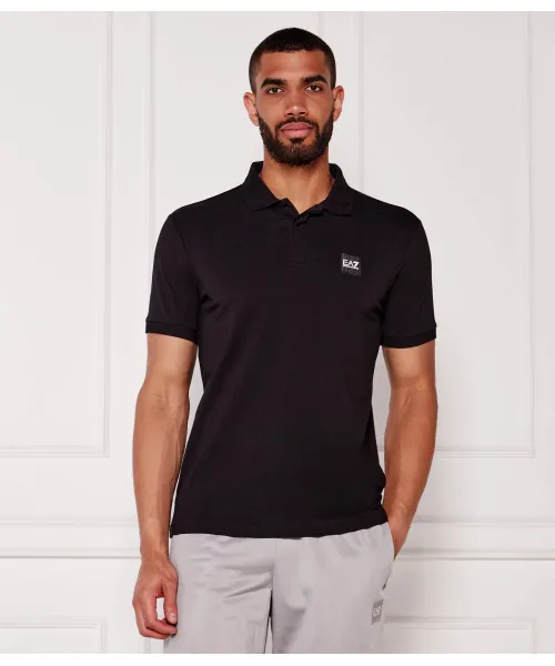 

Футболка поло Slim fit Ea7, черный