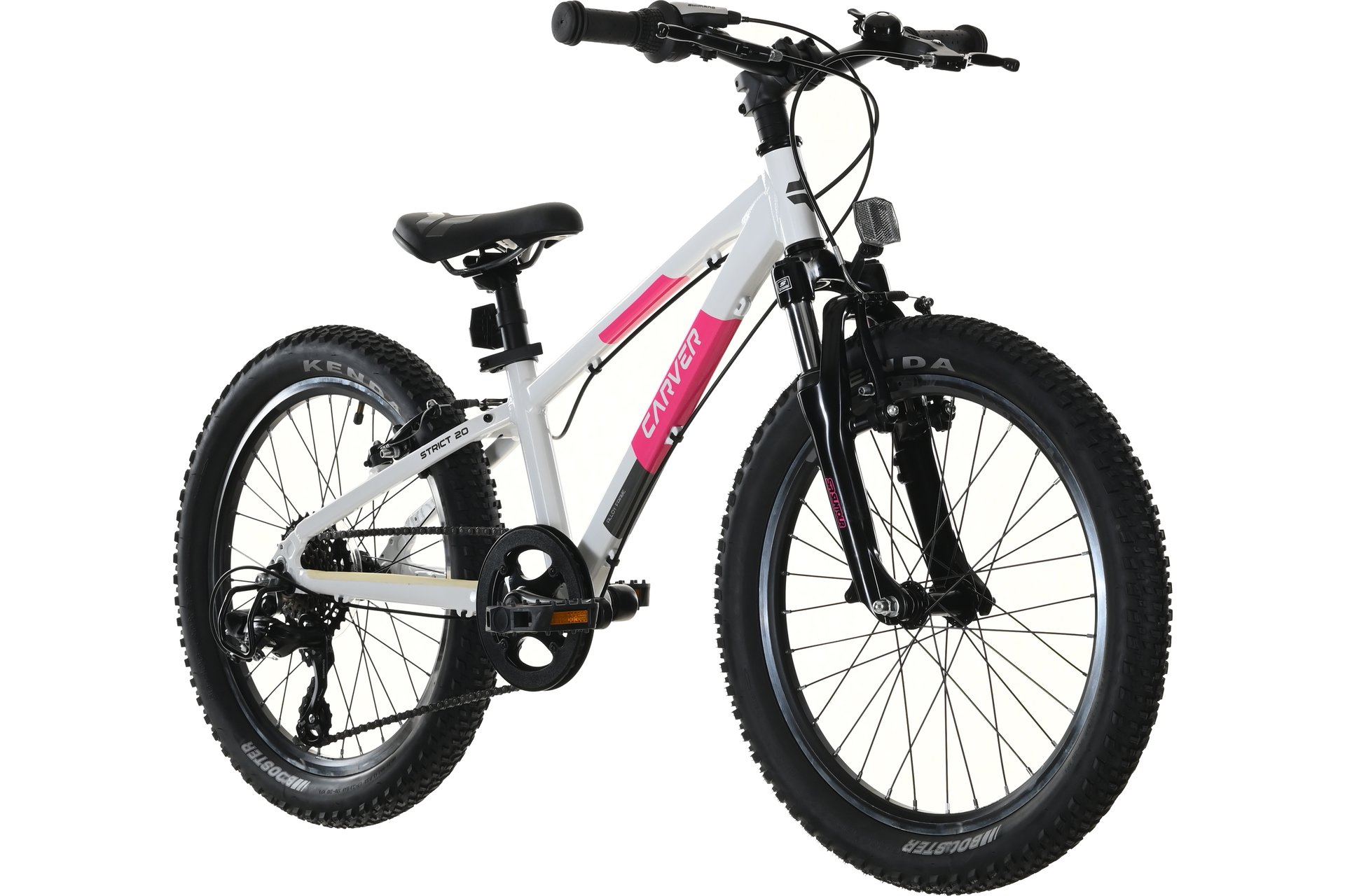 Горный велосипед Carver Strict 20 Girl - 20 дюймов - Diamant - 2024, цвет Weiß|white/neon pink/anthracite — фото 2