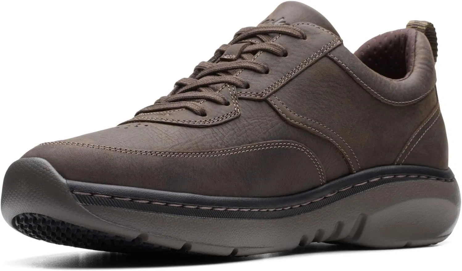 Мужские кроссовки Clarkspro на шнуровке Clarks, Dark Brown Milled Leather