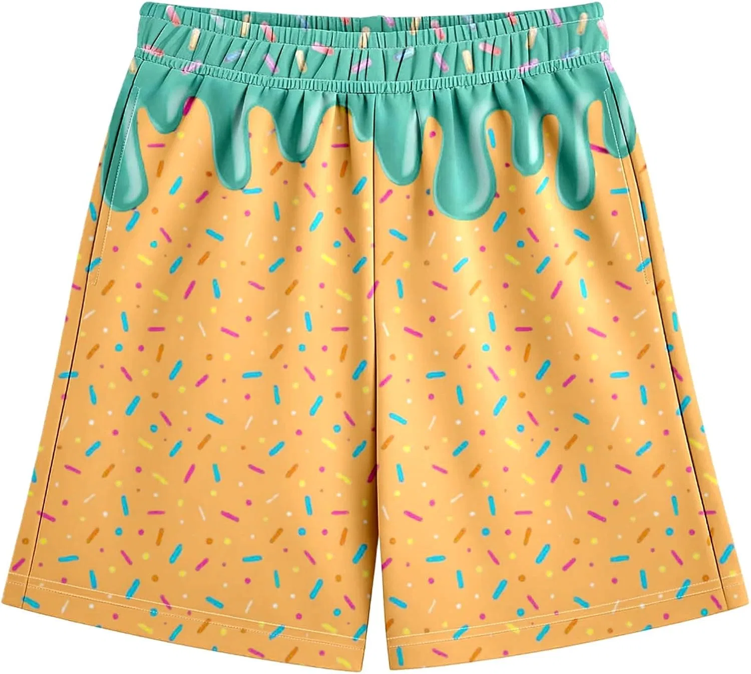 Шорты Active Shorts с принтом мороженого, Generic, цвет 01-green — фото 3