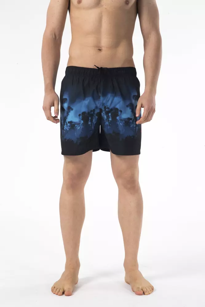 

Черные мужские шорты для плавания из полиэстера Just Cavalli