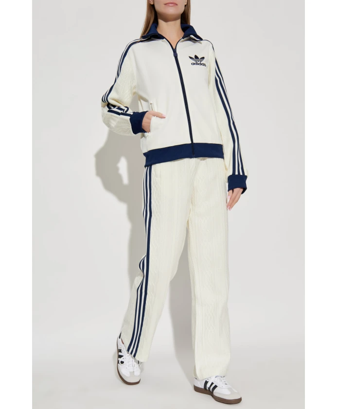 Классические вязаные тренировочные штаны Adidas Originals, бежевый — фото 2