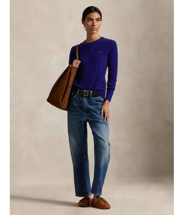 Шерстяной свитер Джулианны Regular fit Polo Ralph Lauren, синий — фото 2