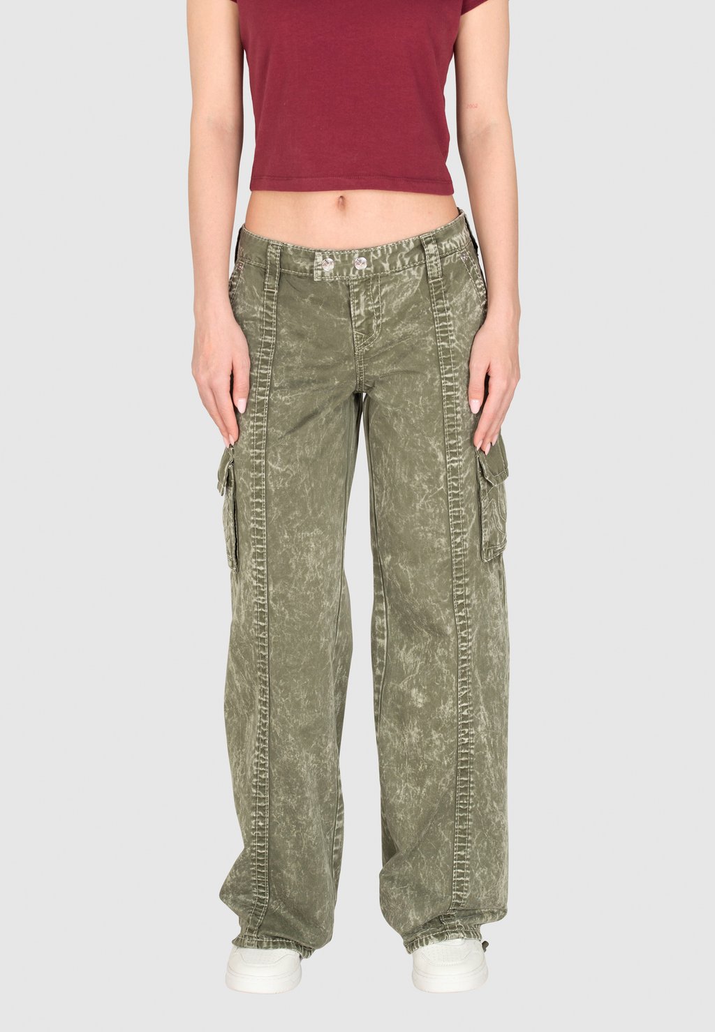 

Джинсы свободного кроя True Religion, оливковый
