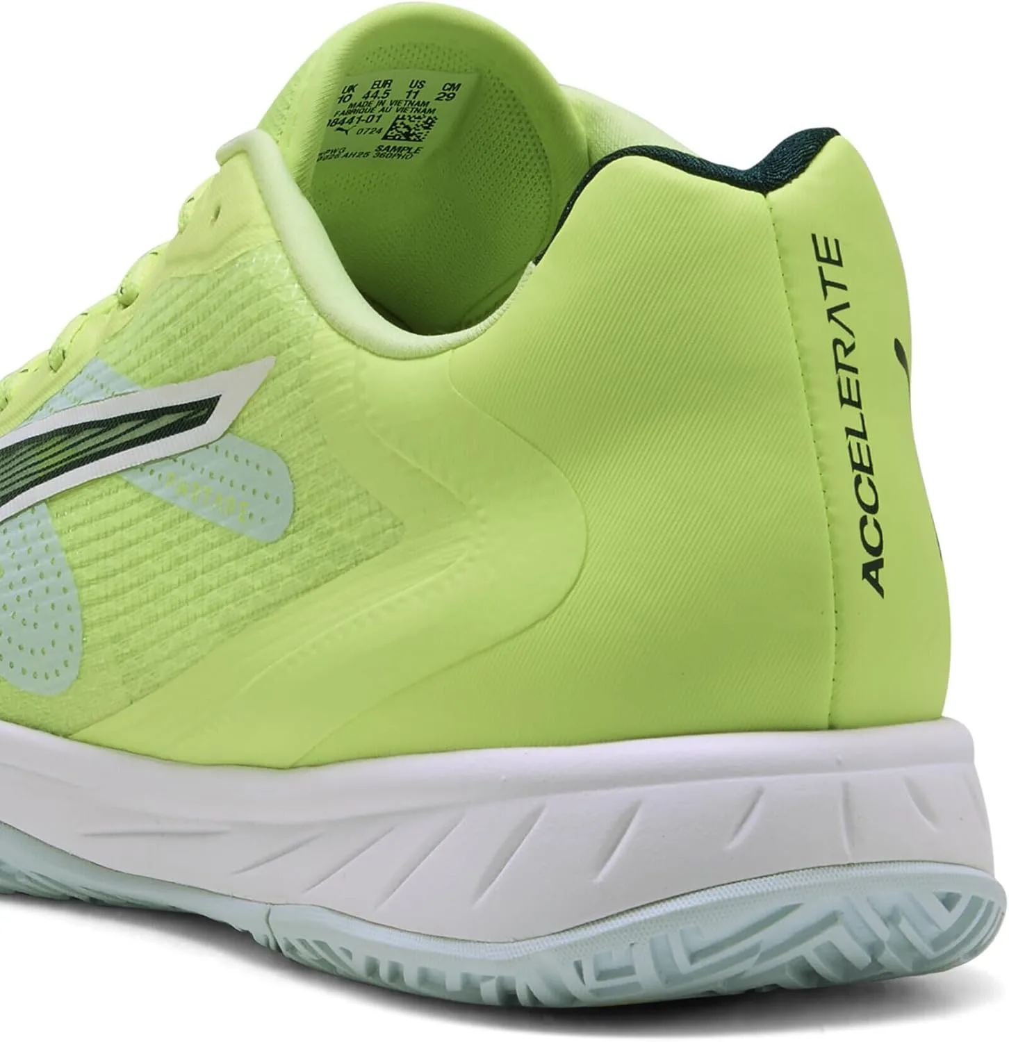 Кроссовки PUMA Accelerate Turbo 4 для дома, белый/светло-зеленый — фото 2
