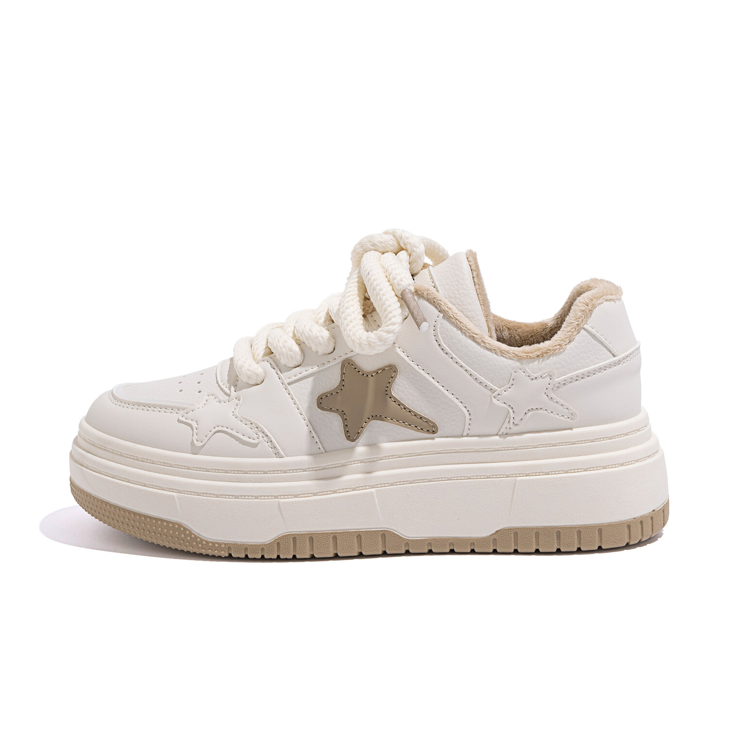 

Кроссовки HUANQIU Skateboarding Shoes Women's Low-top Beige/Khaki, бежевый