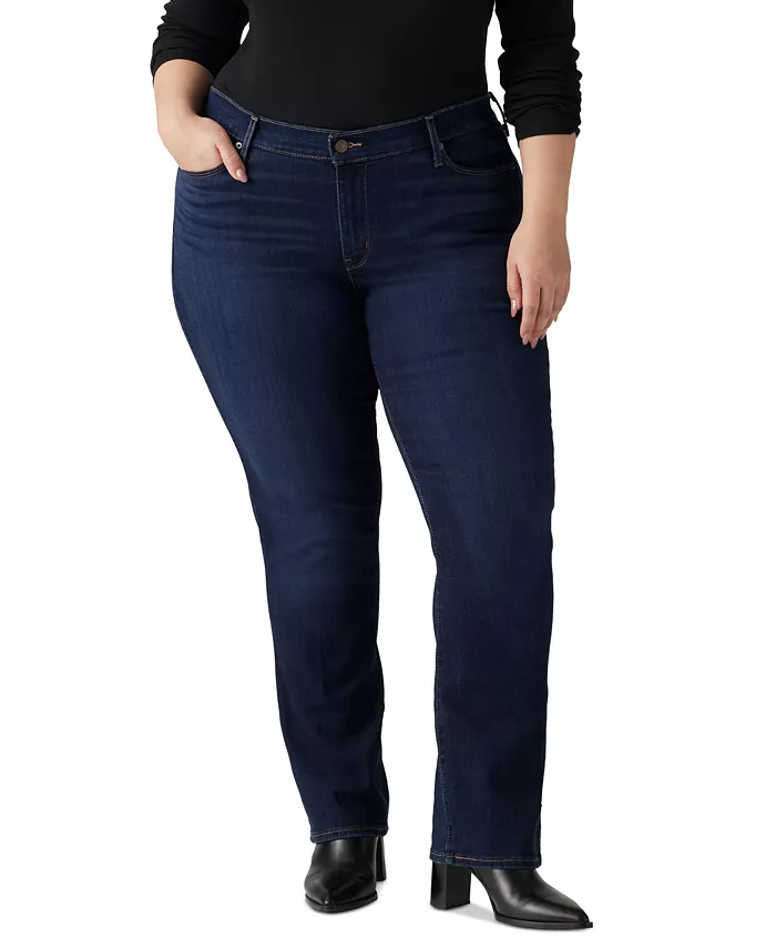 

Модные джинсы прямого кроя больших размеров Levi'S, синий