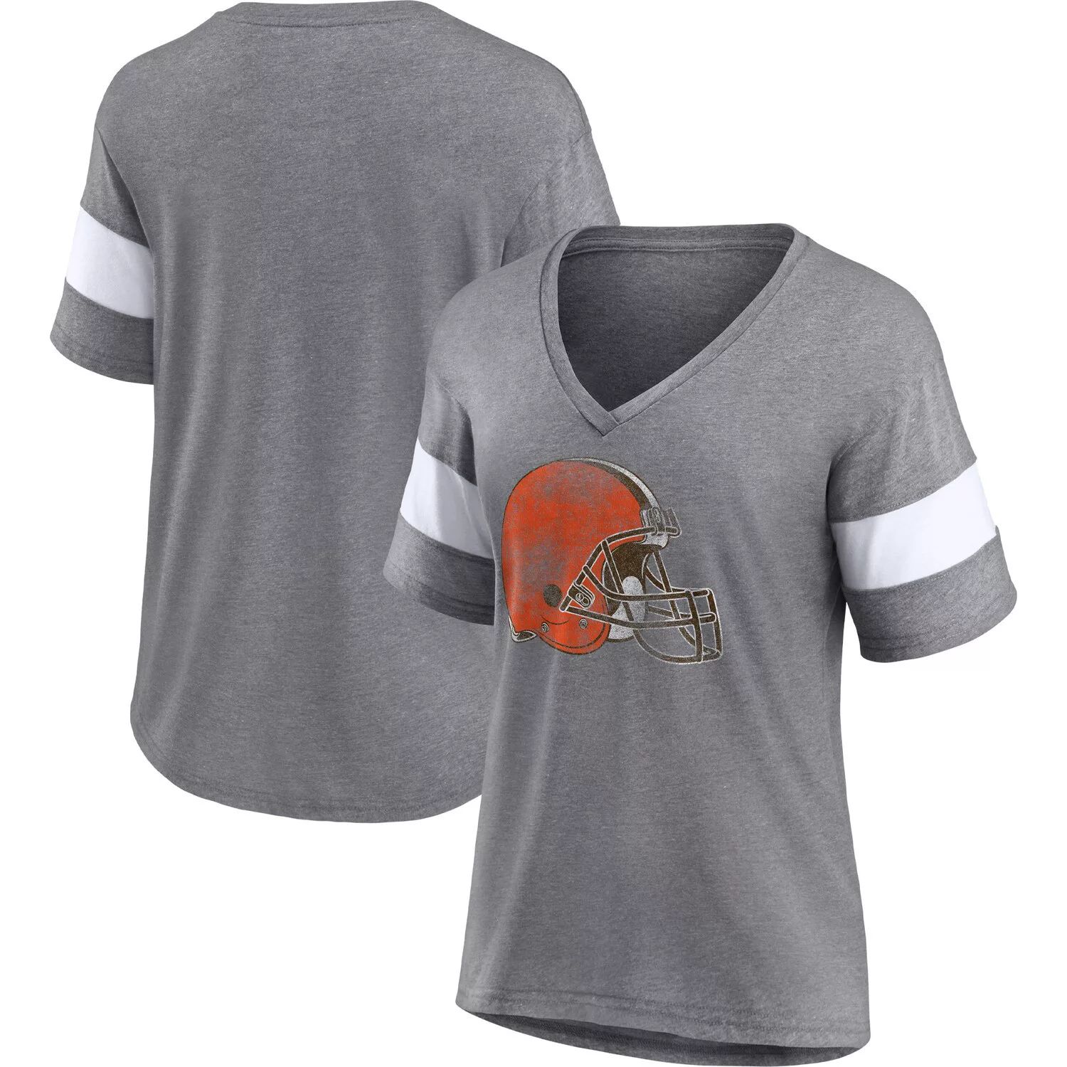 

Женская серо-белая футболка с логотипом Fanatics Cleveland Browns Distressed Team Tri-Blend с v-образным вырезом Fanatics, Белый, Женская серо-белая футболка с логотипом Fanatics Cleveland Browns Distressed Team Tri-Blend с v-образным вырезом Fanatics