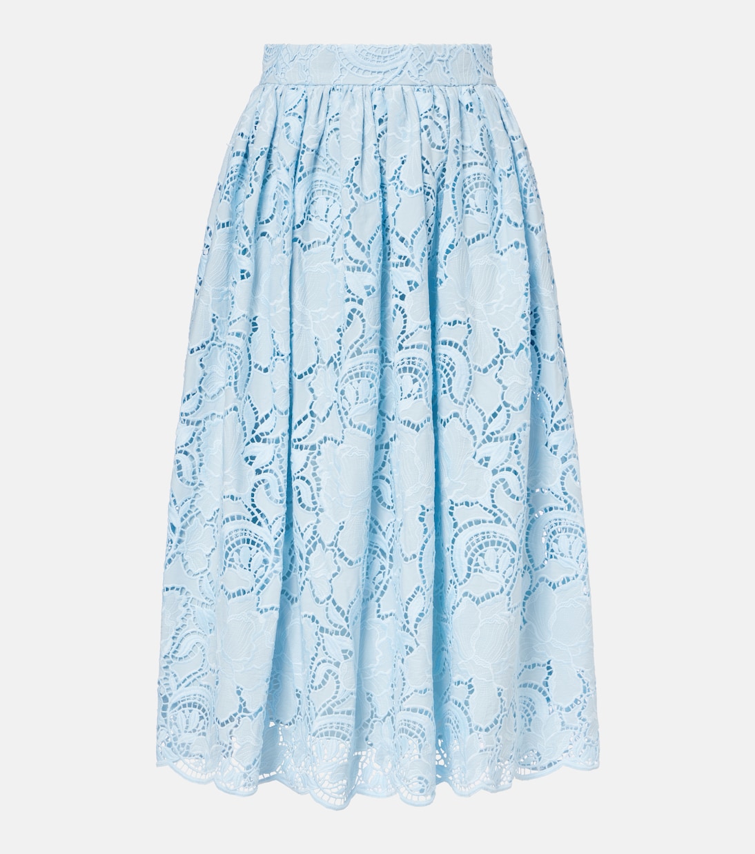 

Юбка плиссе, вырезанная лазером Erdem, Dream Blue