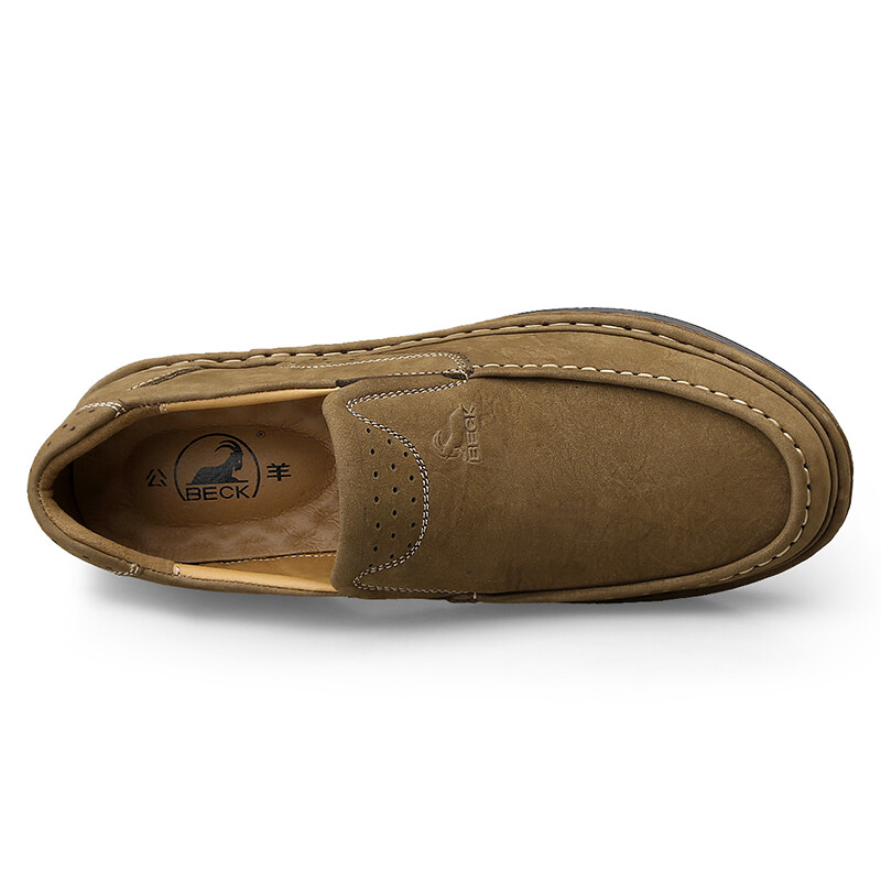 Туфли мужские Men"s Casual Men Low-Top Beck, хаки — фото 4