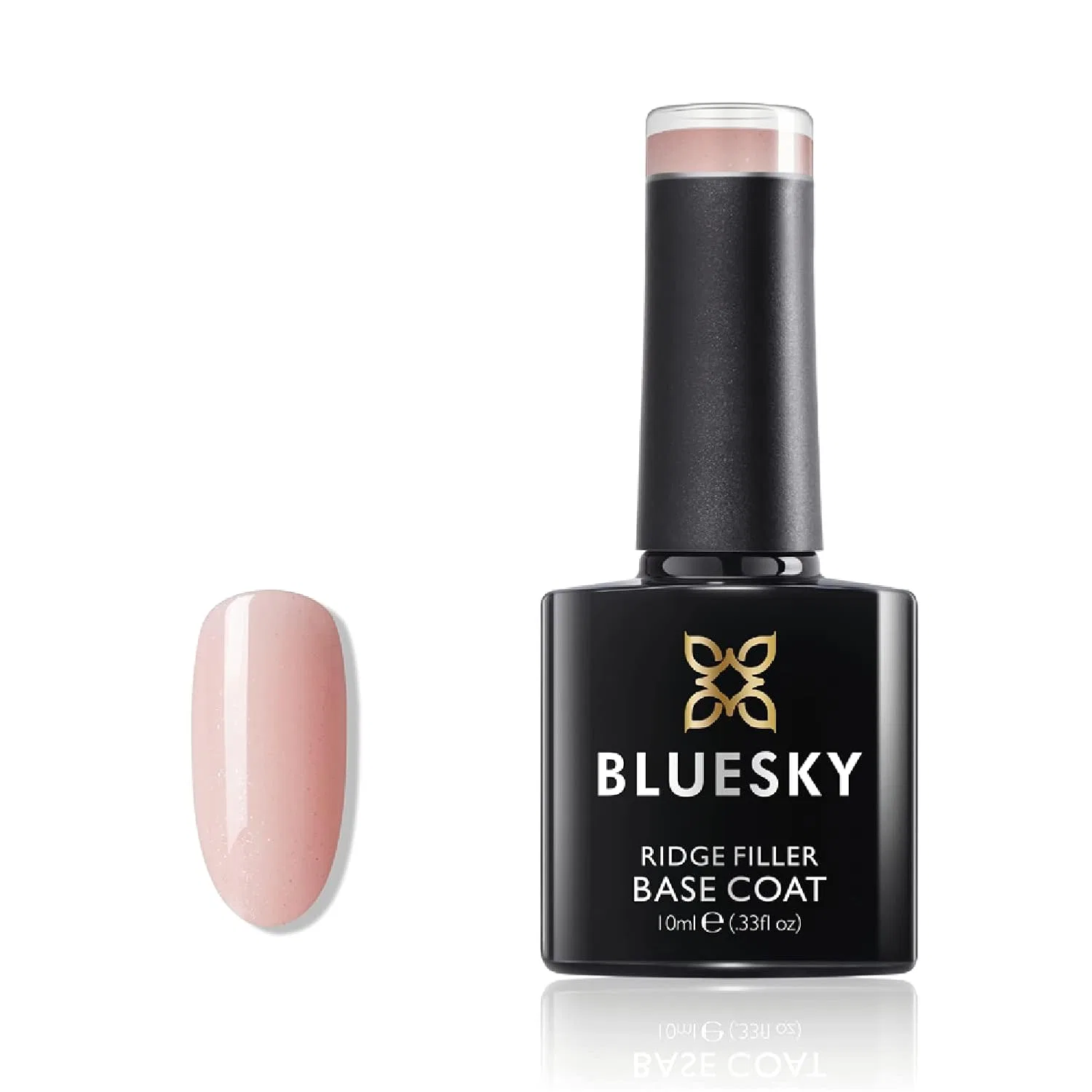 Гель-лак для ногтей «Ridge Filler Base Coat MB02 Nude» от BLUESKY, 10 мл Bluesky