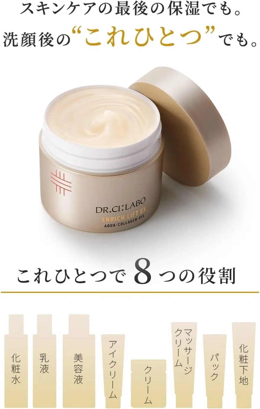 Эмульсия Dr Ceil Lab — Гель для лица Dr.Ci:Labo Aqua Collagen Gel Enrich Lift EX Ra, 100 г — фото 3