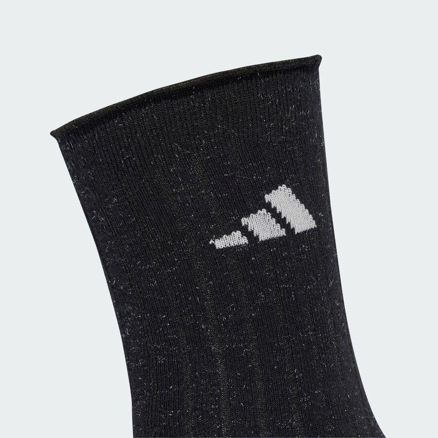 Спортивные носки ADIDAS SPORTSWEAR Glow Sock 2 Pack, Black/White — фото 3