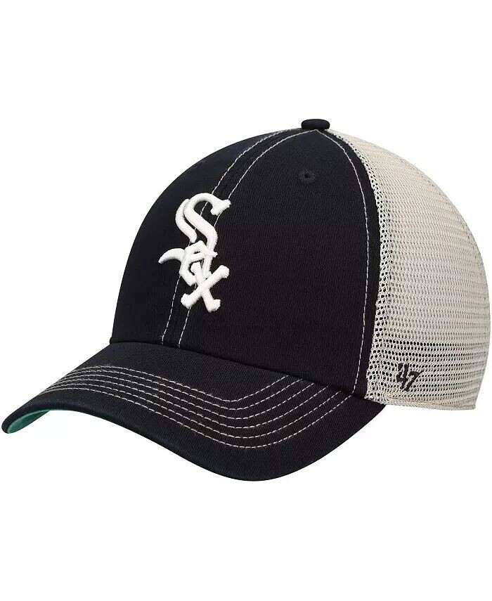 

Мужская черная бейсболка Chicago White Sox Trawler Clean Up Trucker Snapback '47 Brand