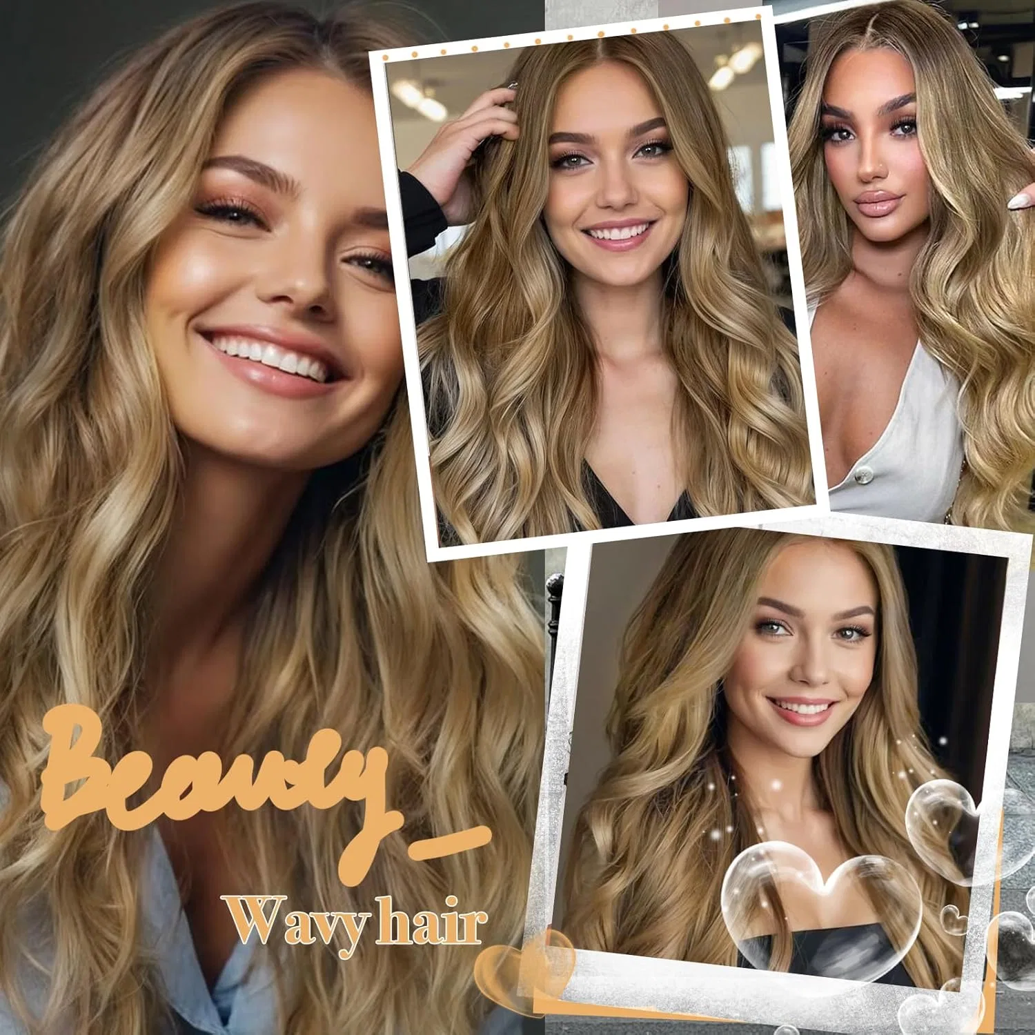 Женский парик «Lace Front Ombre Blonde Body Wave Balayage» 26 дюймов от Sapphirewigs Sapphirewigs, Blonde With Ash Blonde Tips — фото 4