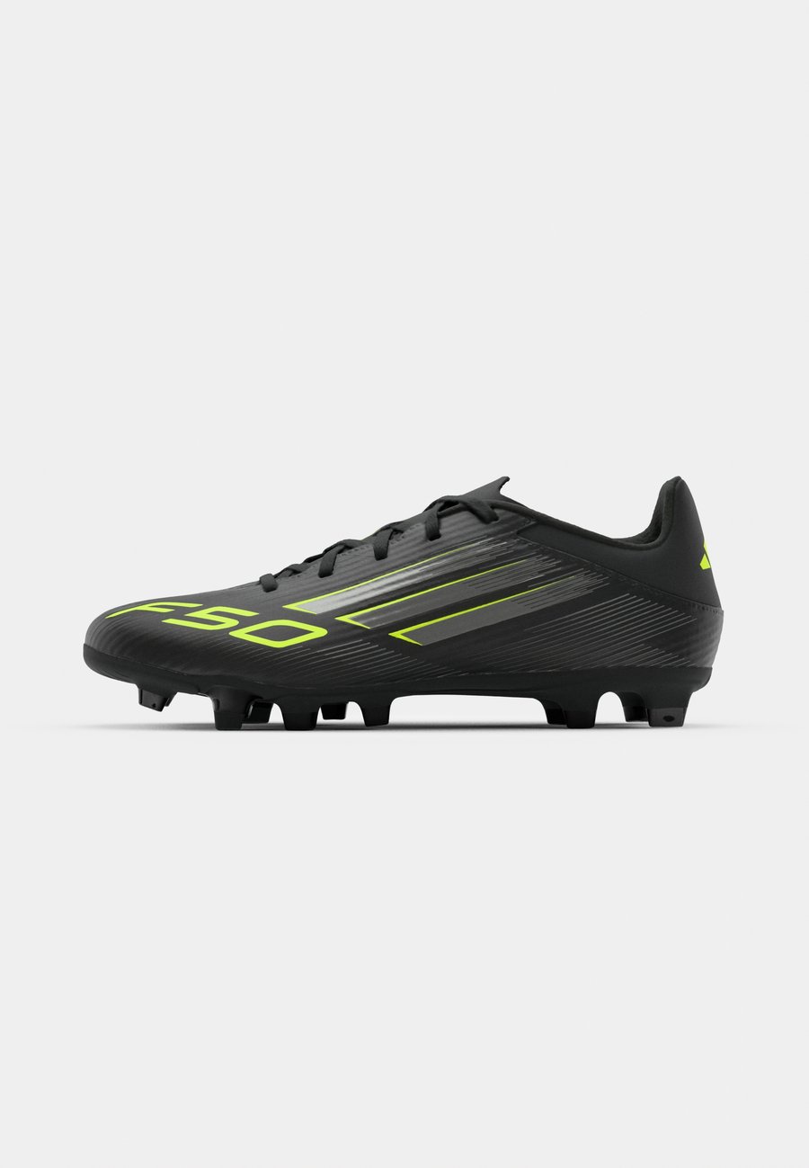 Кроссовки Adidas Performance F50 CLUB FIRM GROUND / MULTI GROUND FOOTBALL BOOTS, Core Black/Iron Metallic/Lucid Lemon/Black — фото 2