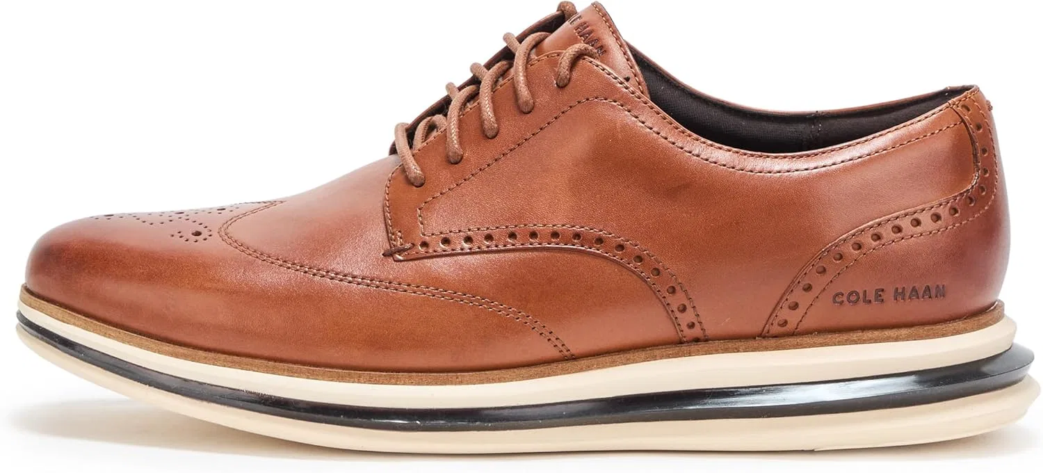 Мужские оксфордские туфли Cole Haan Original Grand Energy One Wingtip, слоновая кость — фото 2