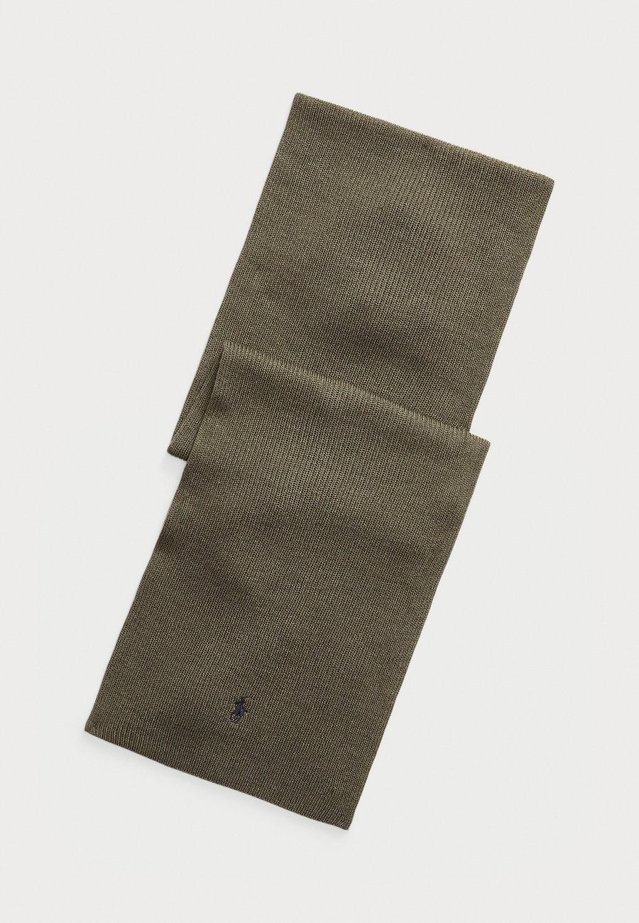 

Шарф Polo Ralph Lauren SIGNATURE PONY WOOL SCARF, Light Cargo Olive Hthr/Blue