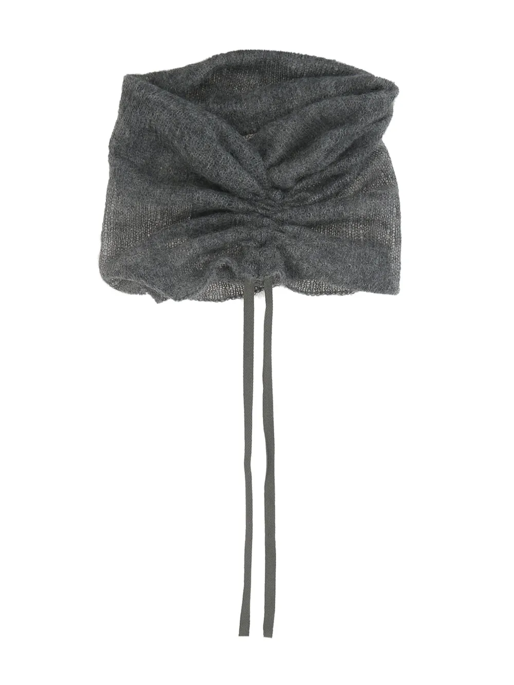 

Шарф со сборками Ann Demeulemeester, серый