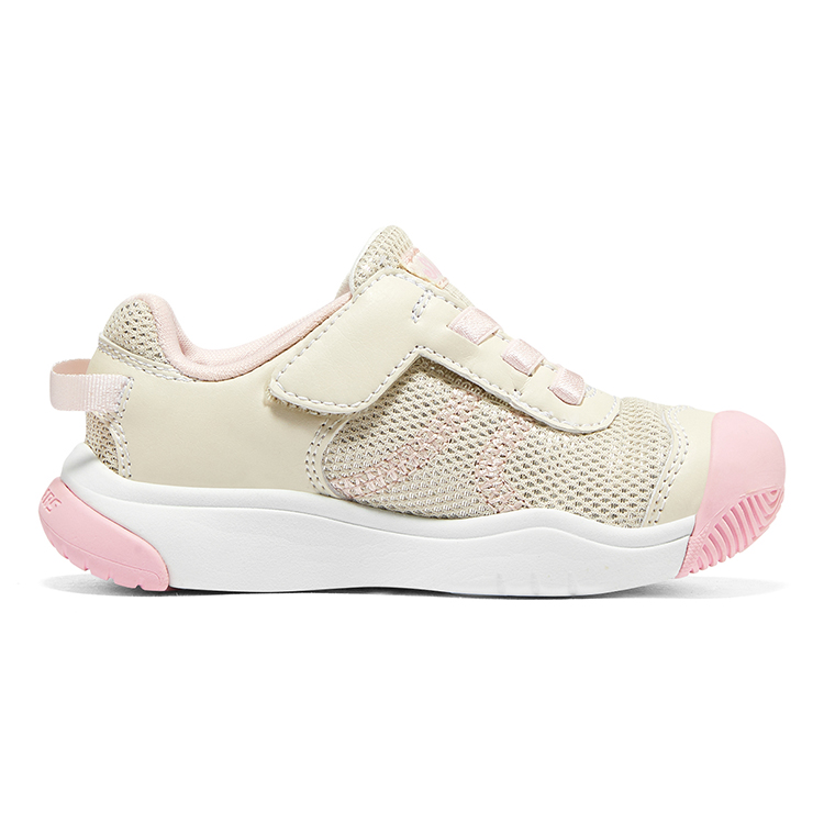 Низкие детские туфли бежево-розовые Skechers — фото 2