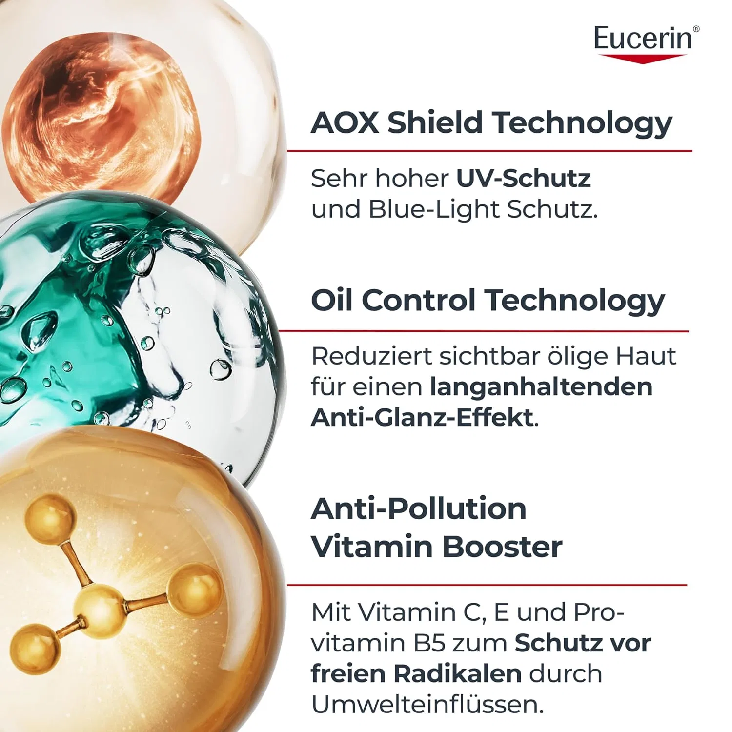 Солнцезащитная сыворотка для лица «Sun Face Oil Control UV Serum SPF50+» от Eucerin Eucerin — фото 4