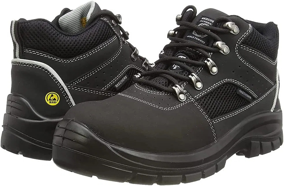 Мужские ботильоны Skechers Trophus Letic, Black Nubuck Leather Textile