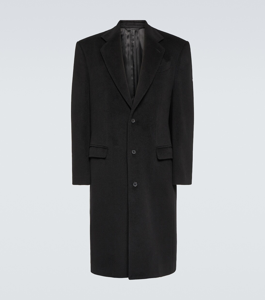 Шерстяное пальто Balenciaga, черный