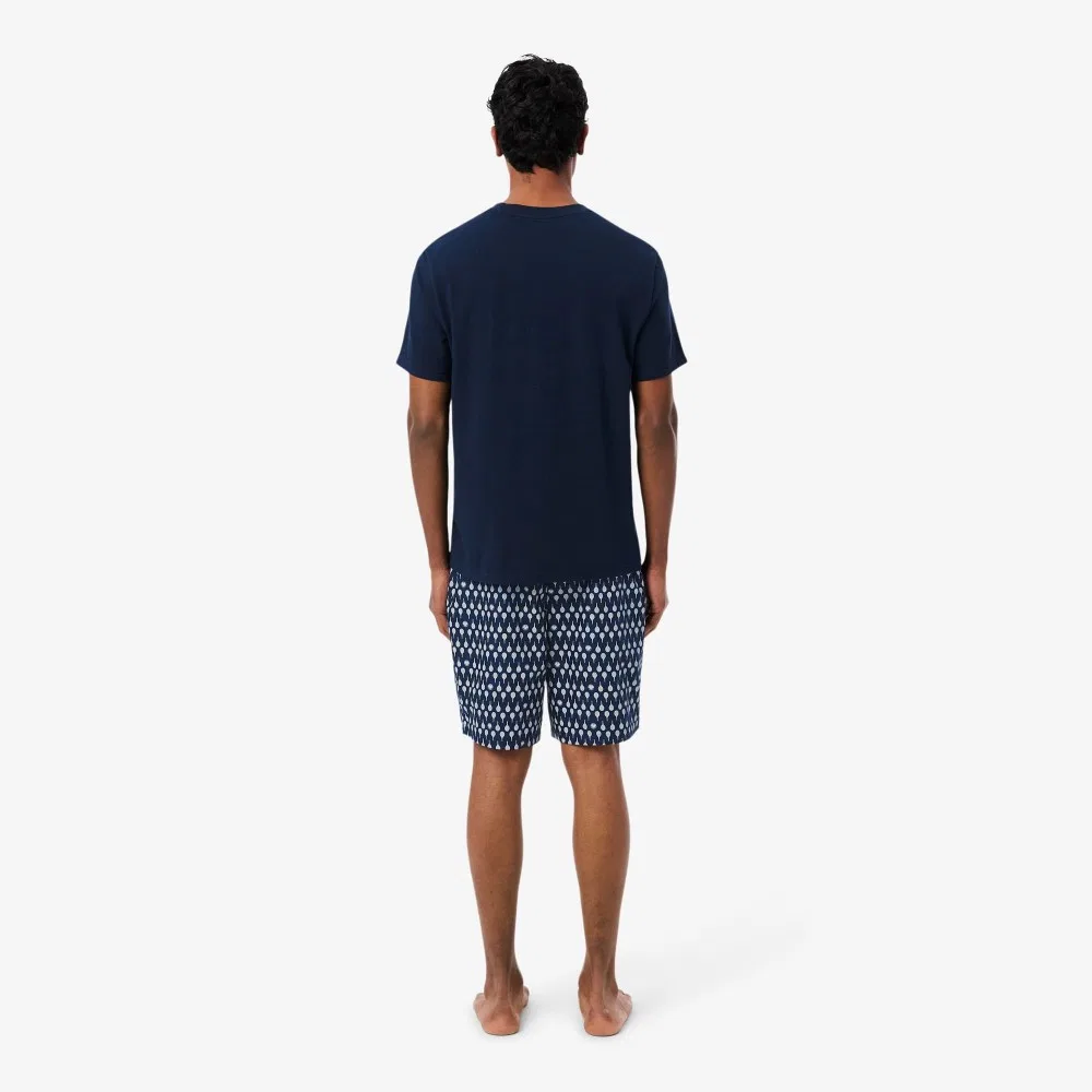 Мужской пижамный комплект Lacoste Roland Garros, тёмно-синий — фото 3