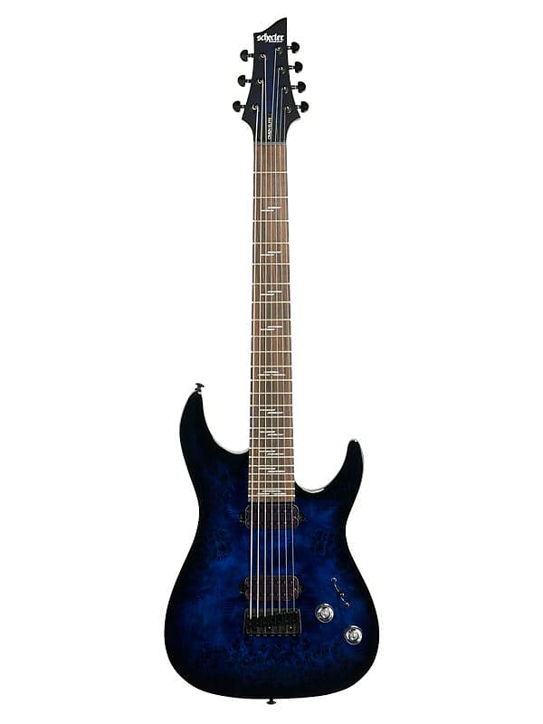 

Электрогитара Schecter Omen Elite-7 Electric Guitar See Thru Blue Burst