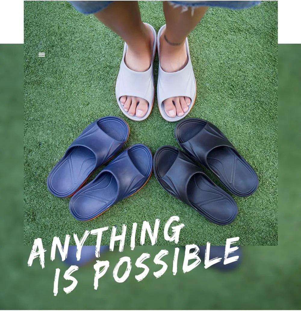 

Мужские шлепанцы для душа и бассейна, быстросохнущие, противоскользящие, мягкие из ЭВА, с открытым носком, для дома, ванной, спальни, бассейна, колледжа, общежития, спортзала, пляжа NIDDISLIP, темно-синий