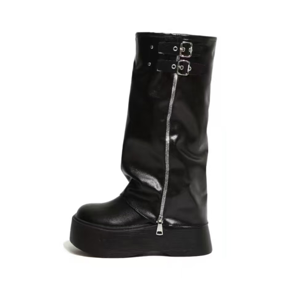 Сапоги женские Take the Qin, Brown (Height Increasing 8Cm)