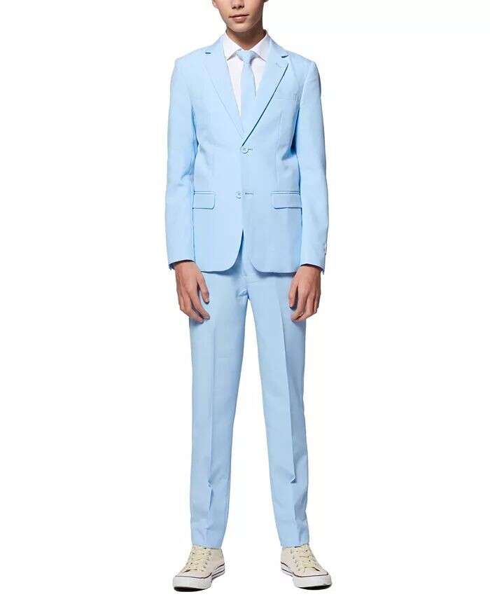 

Крутой однотонный костюм из трех предметов для больших мальчиков Opposuits