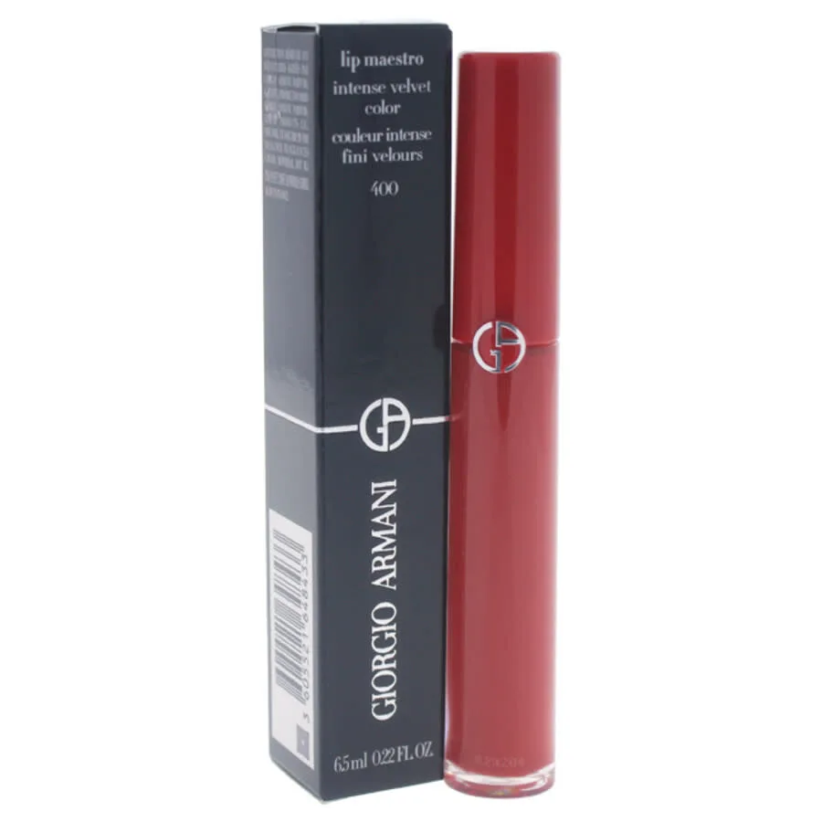 Женская губная помада Giorgio Armani Lip Maestro Intense Velvet Color - 400 The Red Stick 0.22 унции Макияж 3605521648433, красный