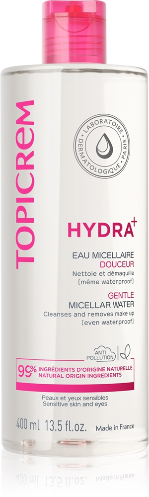 

Нежная мицеллярная вода для чувствительной кожи и глаз Topicrem, 400 мл