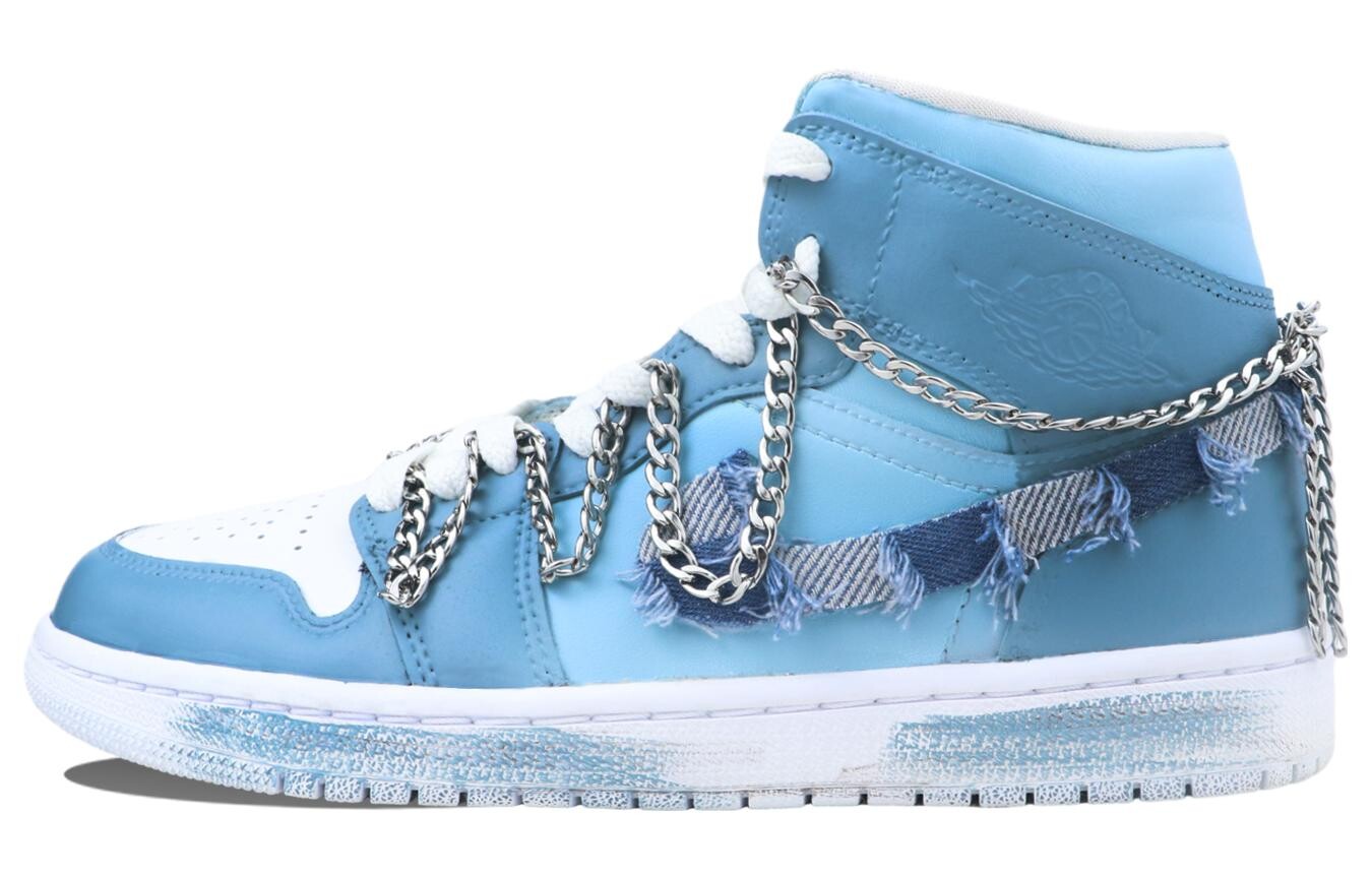 

Кроссовки Air Jordan 1 Vintage Basketball Shoes Unisex Mid-Top Blue/White