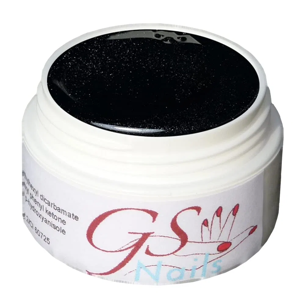 Цветной УФ-гель для ногтей GS-Nails (5 мл, черный D1) Gs-Nails, Black Effect