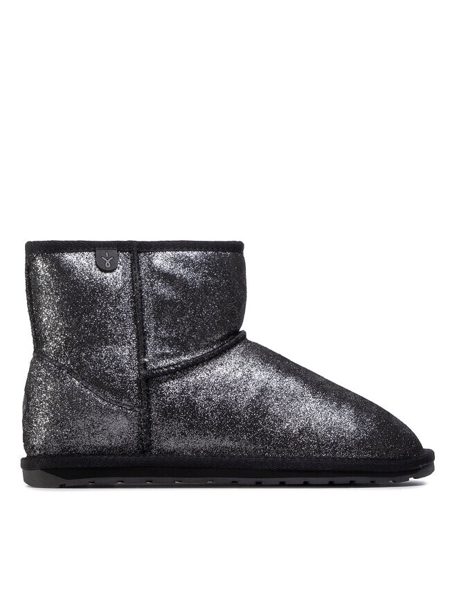 Снегоступы Wallaby Mini Metallic Teens T12358 EMU Australia, черный/серебряный