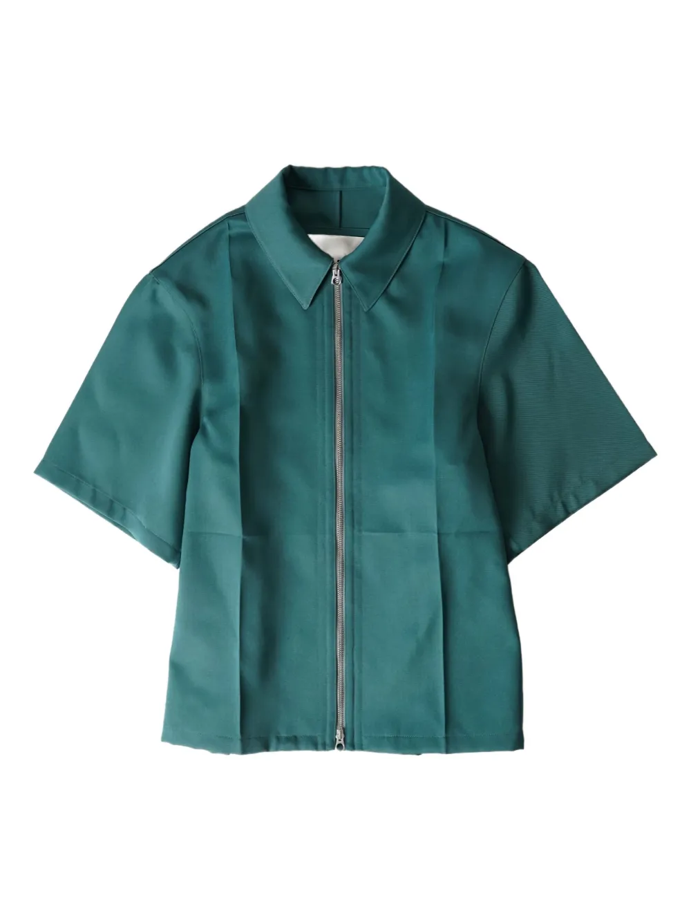 

Хлопковая рубашка с короткими рукавами JIL SANDER, зеленый