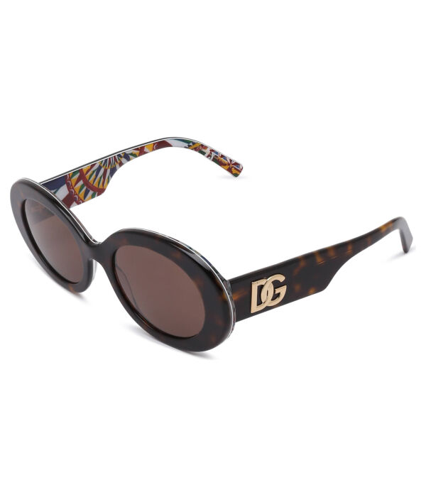 

Солнцезащитные очки женские Dolce Gabbana с логотипом, коричневый