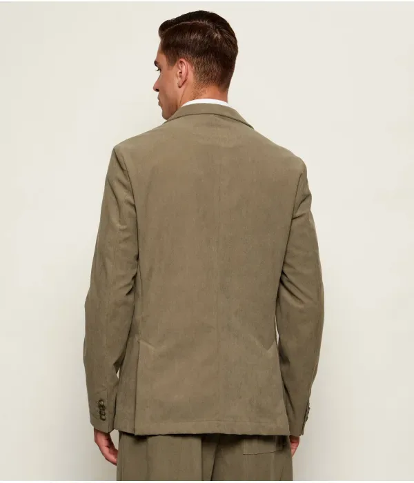 Элегантная вельветовая куртка P-Hanry-WG-252F slim fit Boss, бежевый — фото 3
