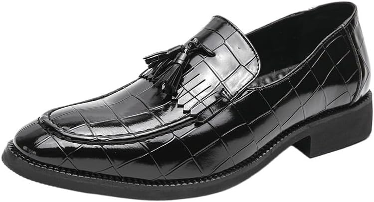 

Мужские классические кожаные лоферы Zestrelax, деловые слипоны из кожи, повседневные, удобные, для вечеринок и свадеб, черный